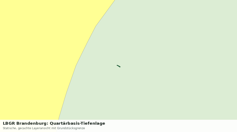 Statische Kartenansicht: LBGR Brandenburg: Quartärbasis-Tiefenlage