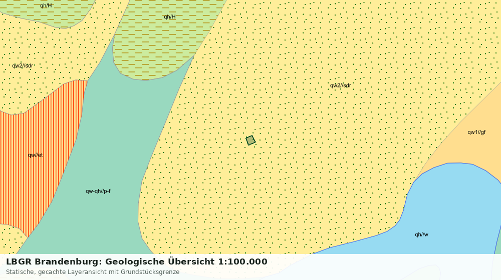 Statische Kartenansicht: LBGR Brandenburg: Geologische Übersicht 1:100.000