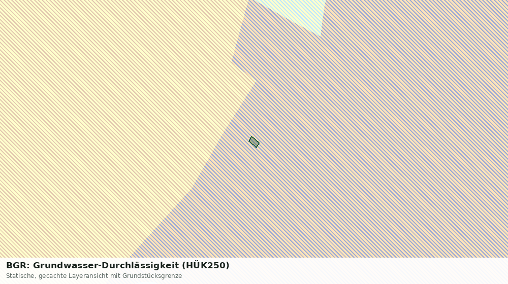 Statische Kartenansicht: BGR: Grundwasser-Durchlässigkeit (HÜK250)