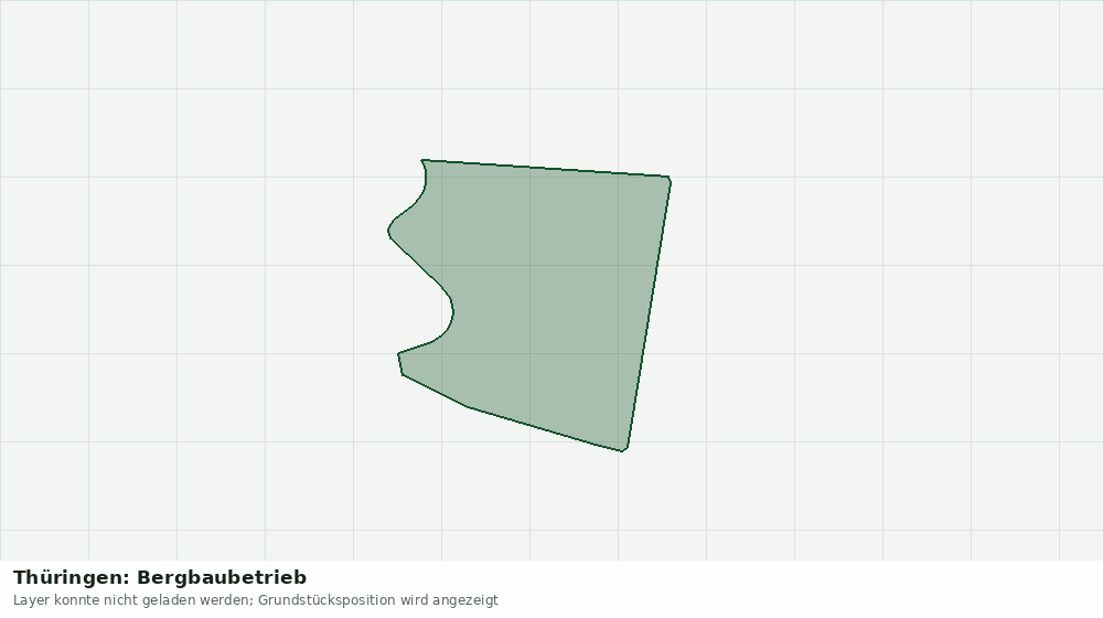 Statische Kartenansicht: Thüringen: Bergbaubetrieb