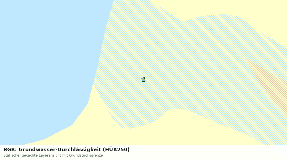 Statische Kartenansicht: BGR: Grundwasser-Durchlässigkeit (HÜK250)