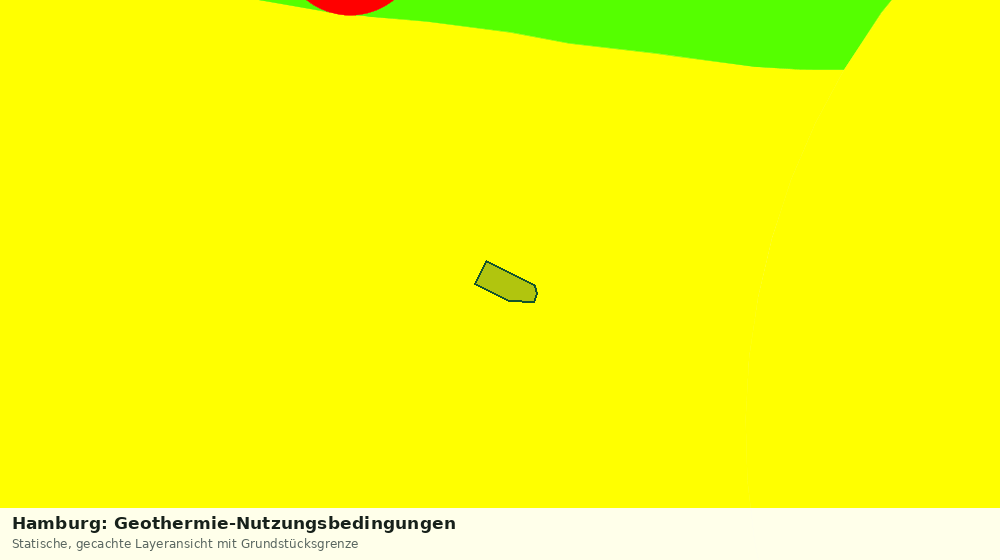 Statische Kartenansicht: Hamburg: Geothermie-Nutzungsbedingungen