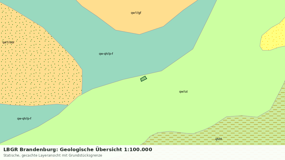 Statische Kartenansicht: LBGR Brandenburg: Geologische Übersicht 1:100.000