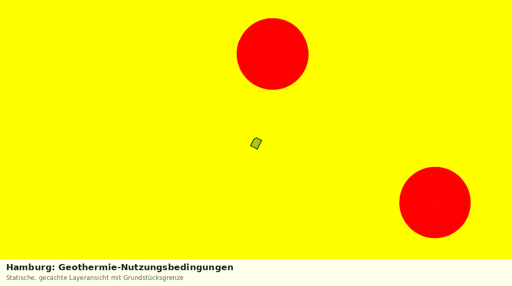 Statische Kartenansicht: Hamburg: Geothermie-Nutzungsbedingungen