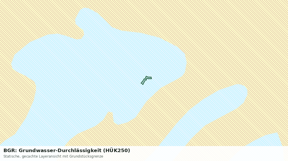 Statische Kartenansicht: BGR: Grundwasser-Durchlässigkeit (HÜK250)