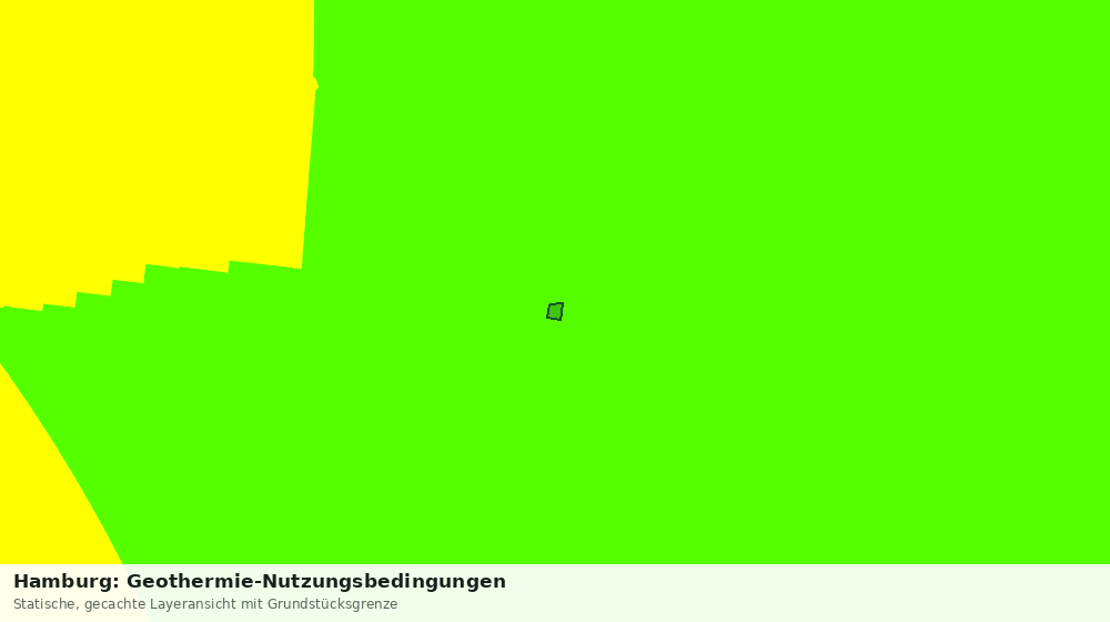 Statische Kartenansicht: Hamburg: Geothermie-Nutzungsbedingungen