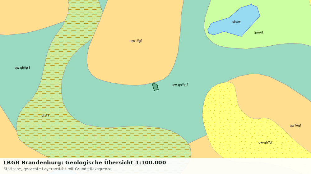 Statische Kartenansicht: LBGR Brandenburg: Geologische Übersicht 1:100.000