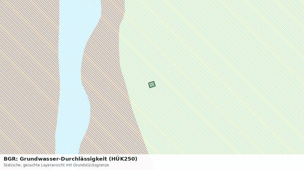 Statische Kartenansicht: BGR: Grundwasser-Durchlässigkeit (HÜK250)