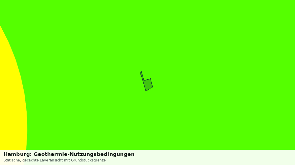 Statische Kartenansicht: Hamburg: Geothermie-Nutzungsbedingungen