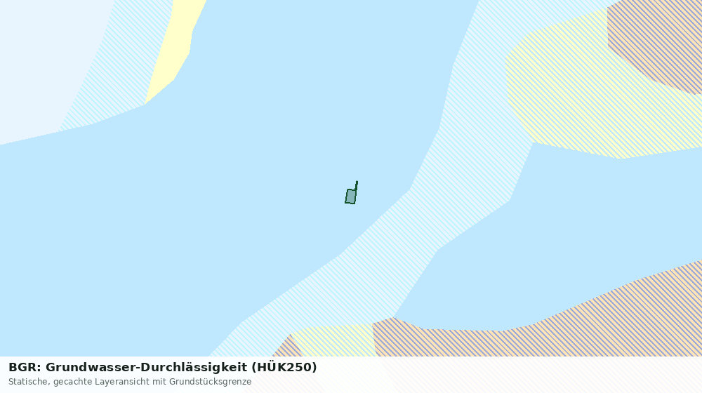 Statische Kartenansicht: BGR: Grundwasser-Durchlässigkeit (HÜK250)
