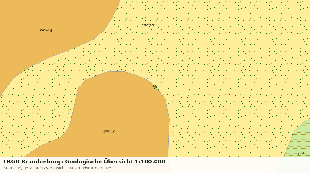 Statische Kartenansicht: LBGR Brandenburg: Geologische Übersicht 1:100.000