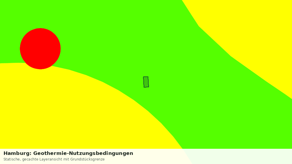 Statische Kartenansicht: Hamburg: Geothermie-Nutzungsbedingungen
