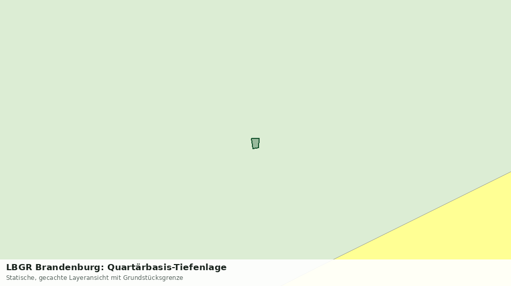 Statische Kartenansicht: LBGR Brandenburg: Quartärbasis-Tiefenlage