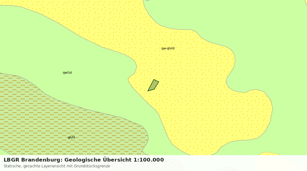 Statische Kartenansicht: LBGR Brandenburg: Geologische Übersicht 1:100.000
