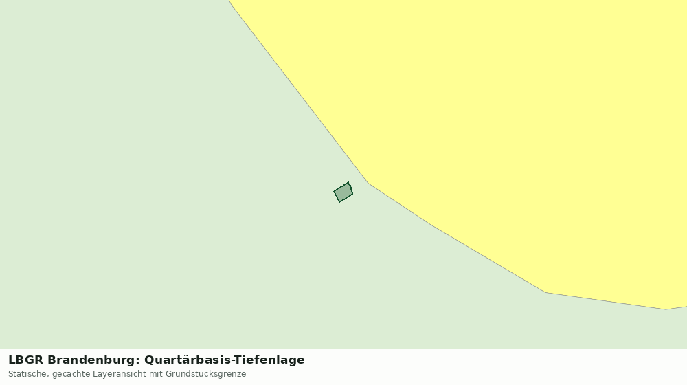 Statische Kartenansicht: LBGR Brandenburg: Quartärbasis-Tiefenlage