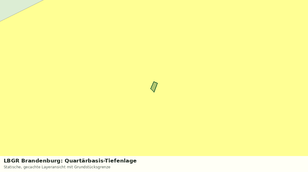 Statische Kartenansicht: LBGR Brandenburg: Quartärbasis-Tiefenlage