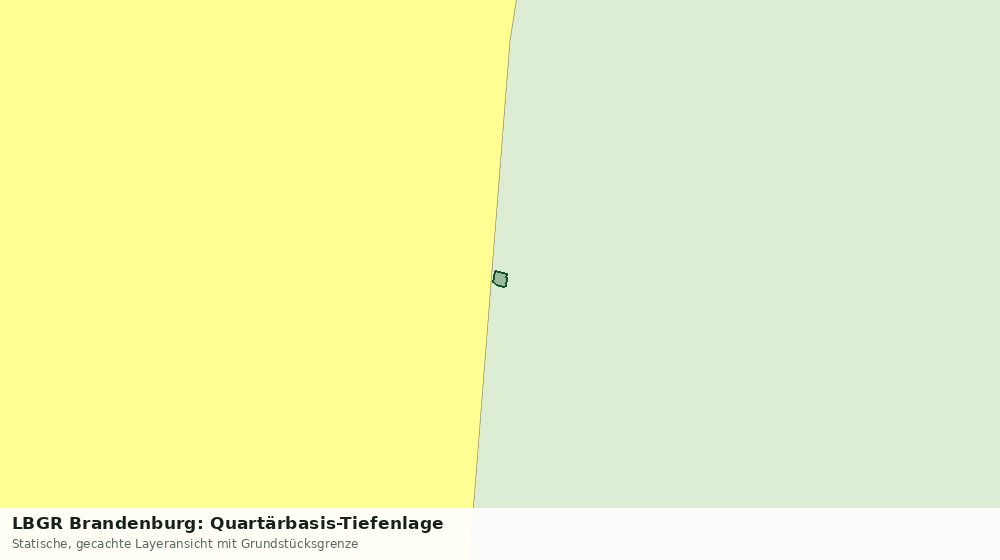 Statische Kartenansicht: LBGR Brandenburg: Quartärbasis-Tiefenlage