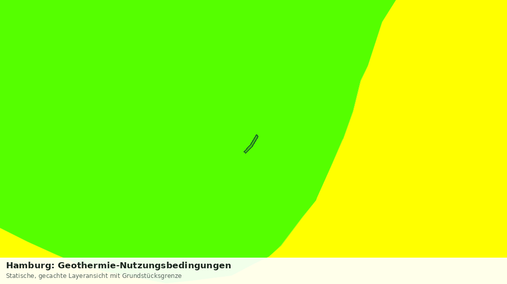 Statische Kartenansicht: Hamburg: Geothermie-Nutzungsbedingungen