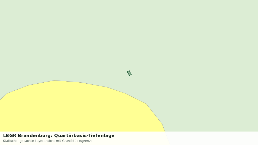 Statische Kartenansicht: LBGR Brandenburg: Quartärbasis-Tiefenlage