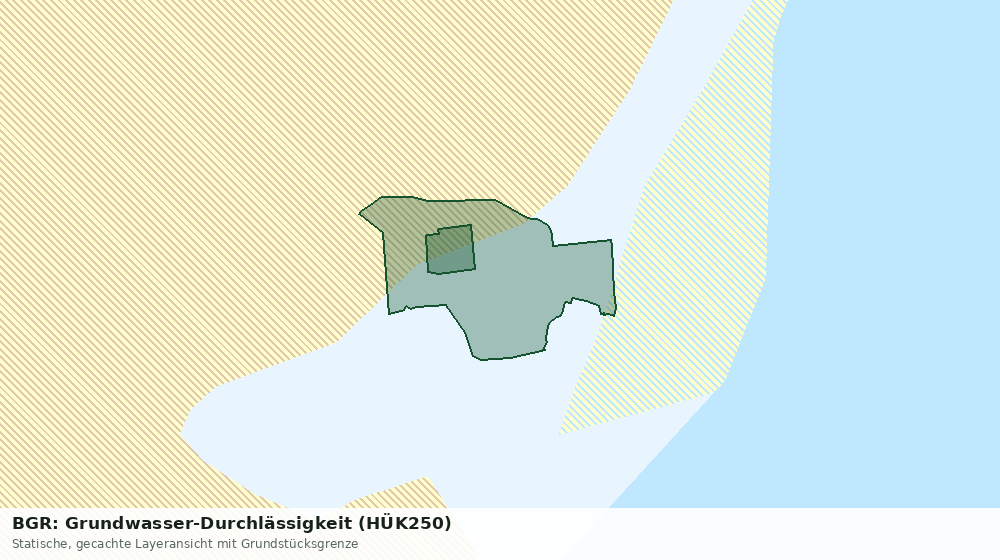 Statische Kartenansicht: BGR: Grundwasser-Durchlässigkeit (HÜK250)