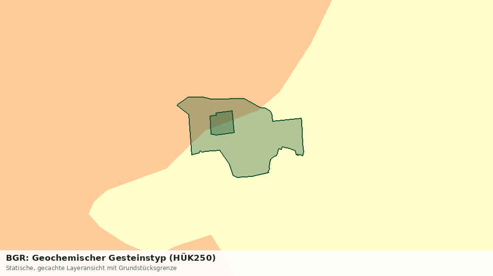 Statische Kartenansicht: BGR: Geochemischer Gesteinstyp (HÜK250)