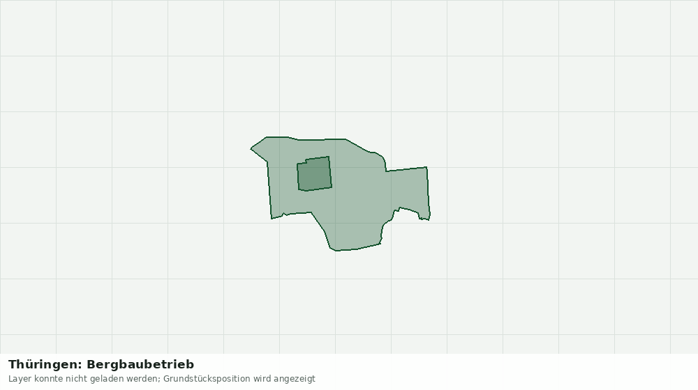 Statische Kartenansicht: Thüringen: Bergbaubetrieb