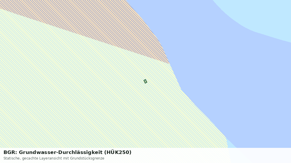 Statische Kartenansicht: BGR: Grundwasser-Durchlässigkeit (HÜK250)