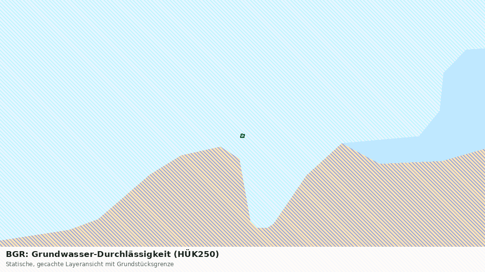 Statische Kartenansicht: BGR: Grundwasser-Durchlässigkeit (HÜK250)