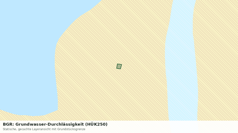 Statische Kartenansicht: BGR: Grundwasser-Durchlässigkeit (HÜK250)