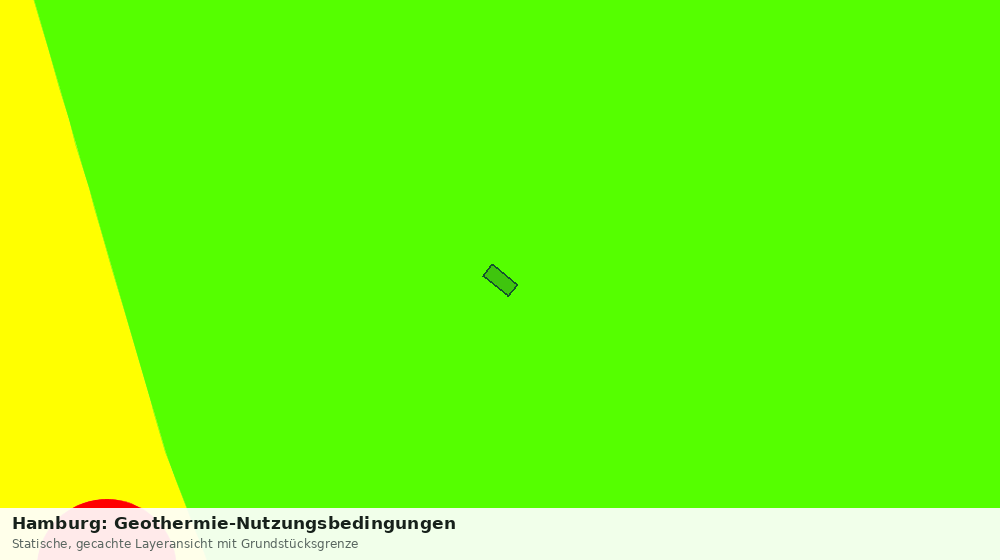 Statische Kartenansicht: Hamburg: Geothermie-Nutzungsbedingungen