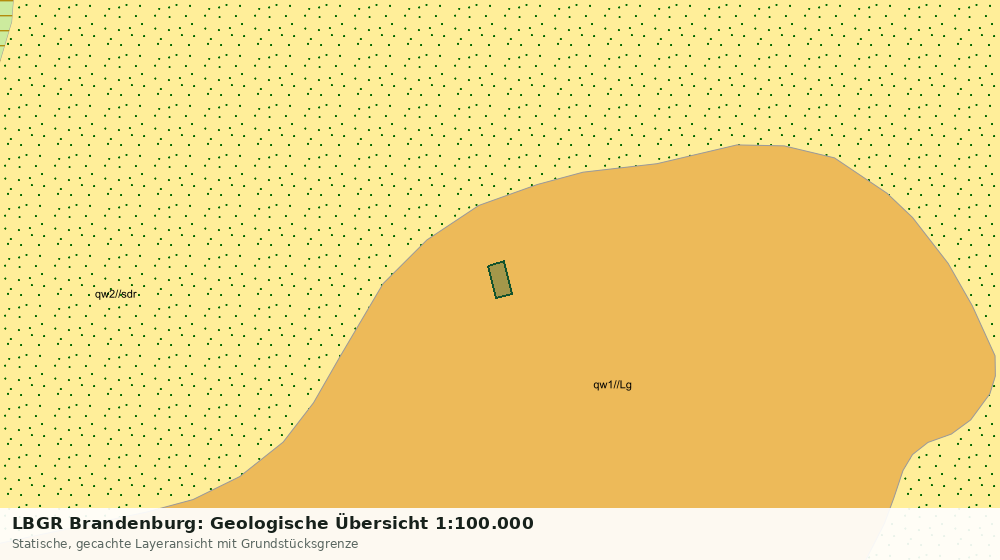 Statische Kartenansicht: LBGR Brandenburg: Geologische Übersicht 1:100.000