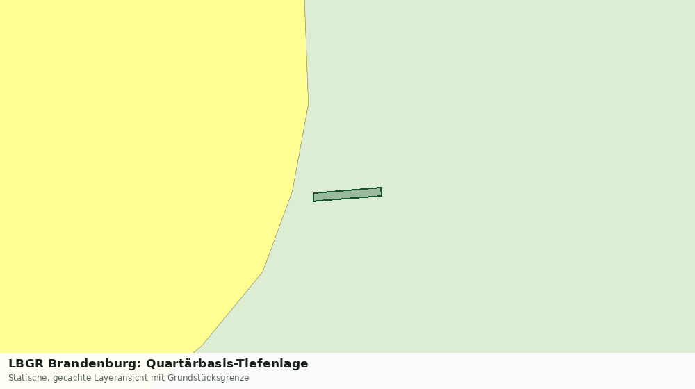 Statische Kartenansicht: LBGR Brandenburg: Quartärbasis-Tiefenlage