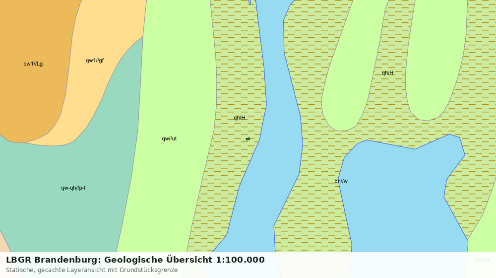 Statische Kartenansicht: LBGR Brandenburg: Geologische Übersicht 1:100.000