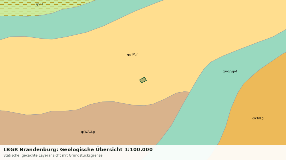 Statische Kartenansicht: LBGR Brandenburg: Geologische Übersicht 1:100.000