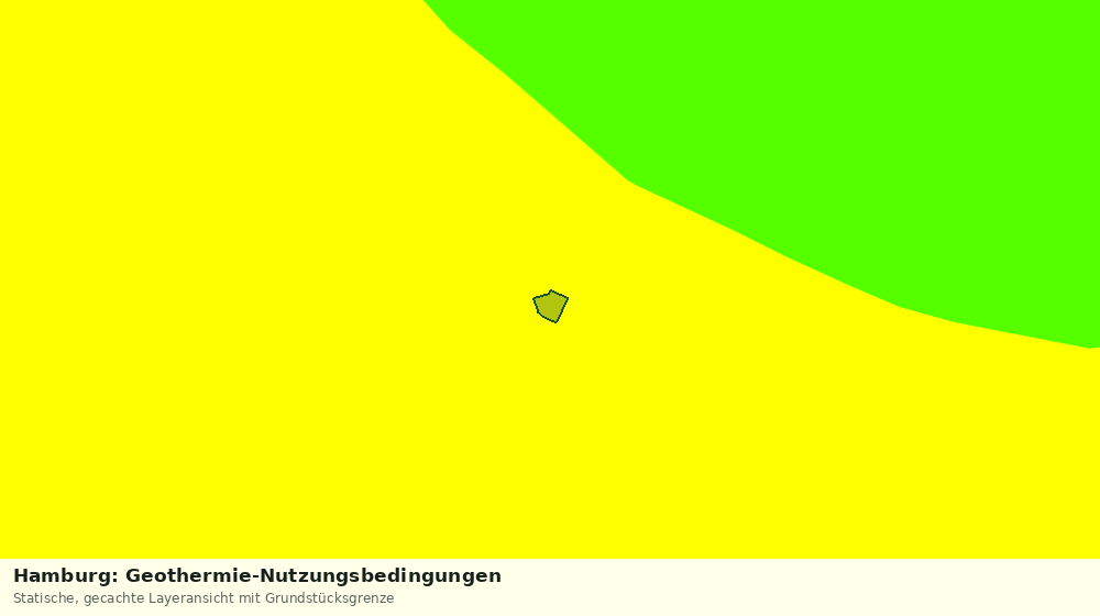 Statische Kartenansicht: Hamburg: Geothermie-Nutzungsbedingungen