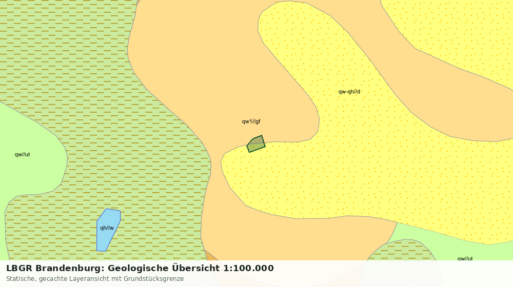 Statische Kartenansicht: LBGR Brandenburg: Geologische Übersicht 1:100.000