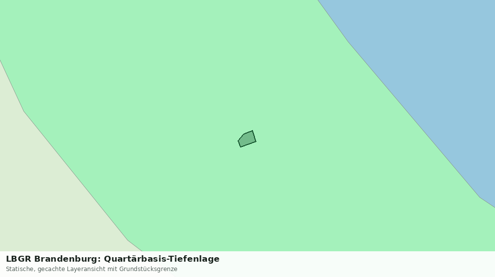 Statische Kartenansicht: LBGR Brandenburg: Quartärbasis-Tiefenlage