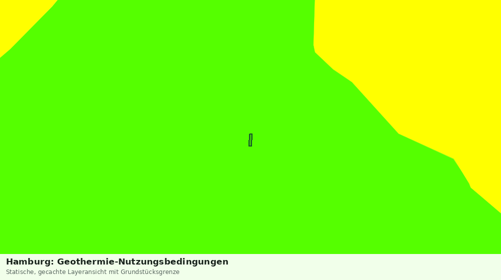 Statische Kartenansicht: Hamburg: Geothermie-Nutzungsbedingungen