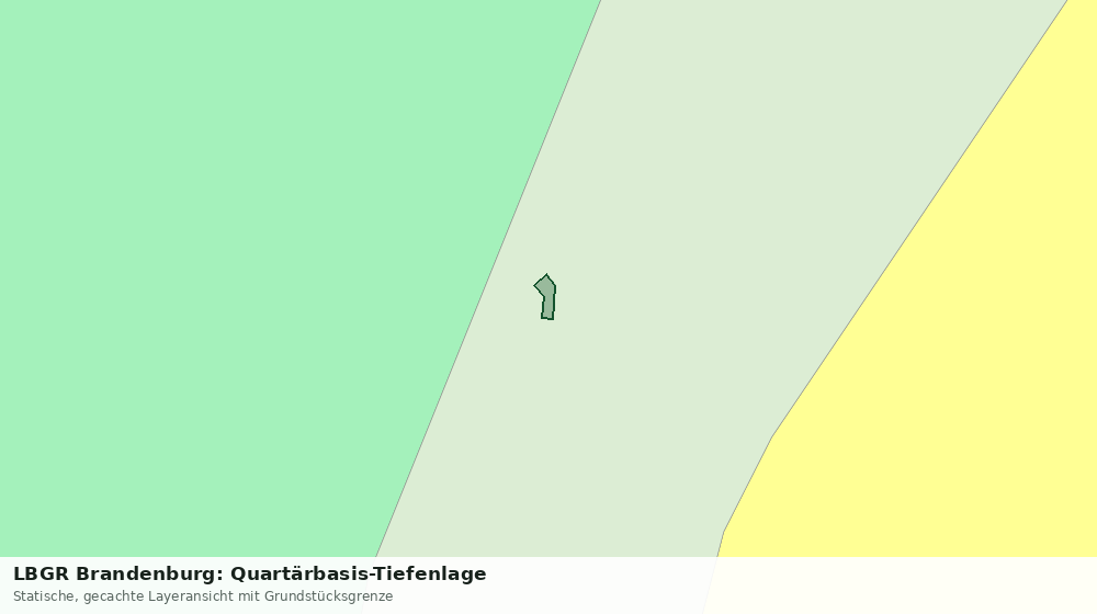 Statische Kartenansicht: LBGR Brandenburg: Quartärbasis-Tiefenlage