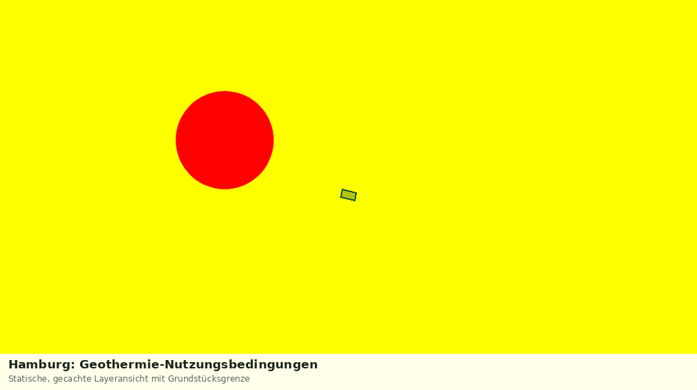 Statische Kartenansicht: Hamburg: Geothermie-Nutzungsbedingungen