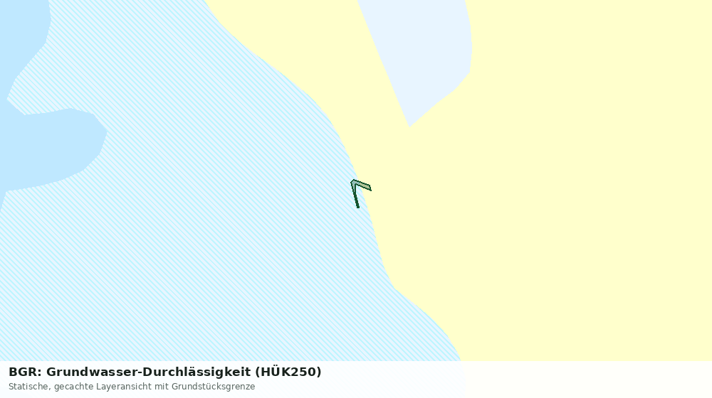 Statische Kartenansicht: BGR: Grundwasser-Durchlässigkeit (HÜK250)