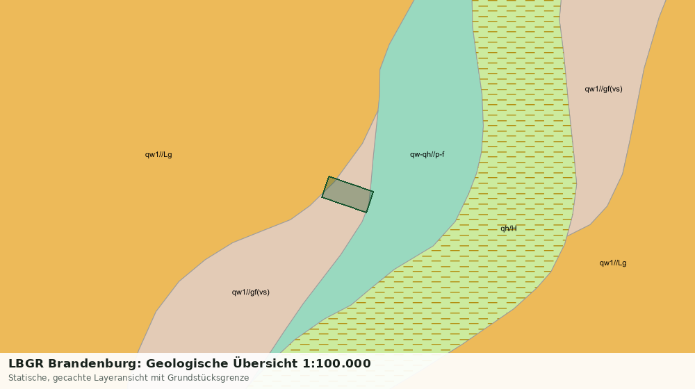 Statische Kartenansicht: LBGR Brandenburg: Geologische Übersicht 1:100.000