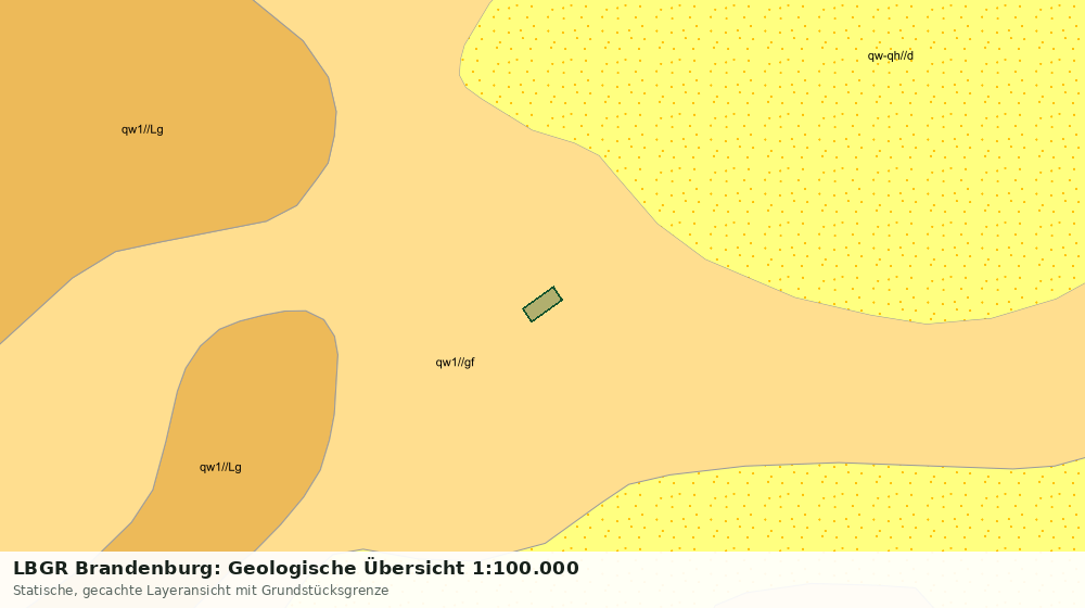 Statische Kartenansicht: LBGR Brandenburg: Geologische Übersicht 1:100.000