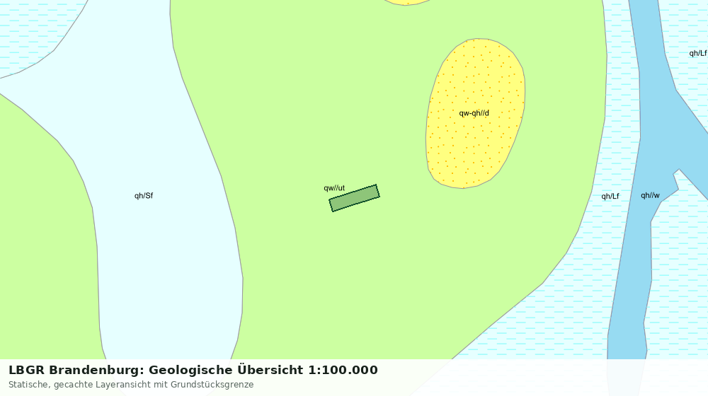 Statische Kartenansicht: LBGR Brandenburg: Geologische Übersicht 1:100.000