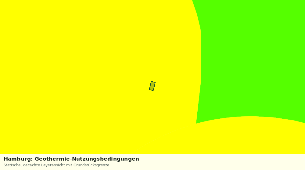 Statische Kartenansicht: Hamburg: Geothermie-Nutzungsbedingungen