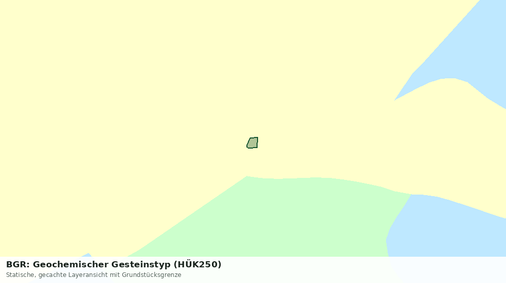 Statische Kartenansicht: BGR: Geochemischer Gesteinstyp (HÜK250)
