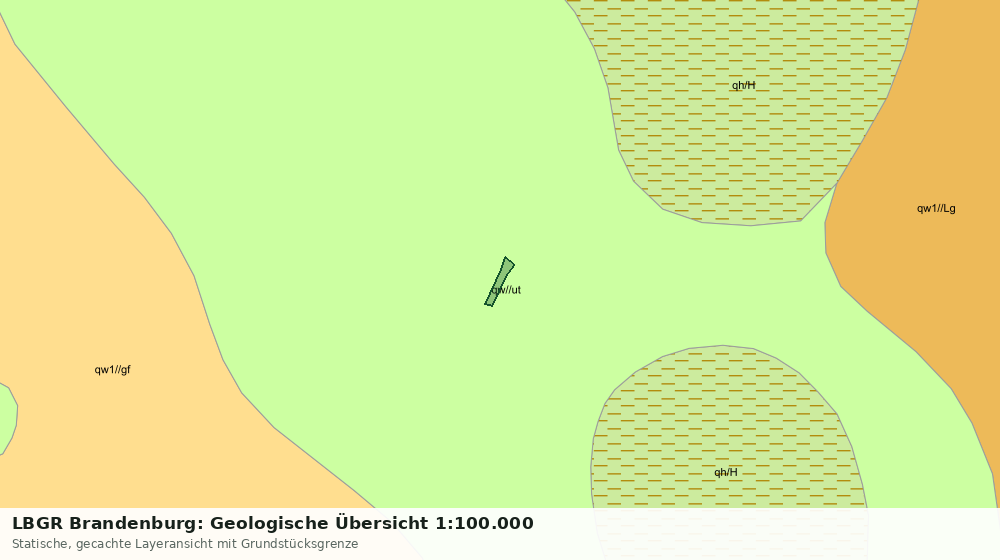 Statische Kartenansicht: LBGR Brandenburg: Geologische Übersicht 1:100.000