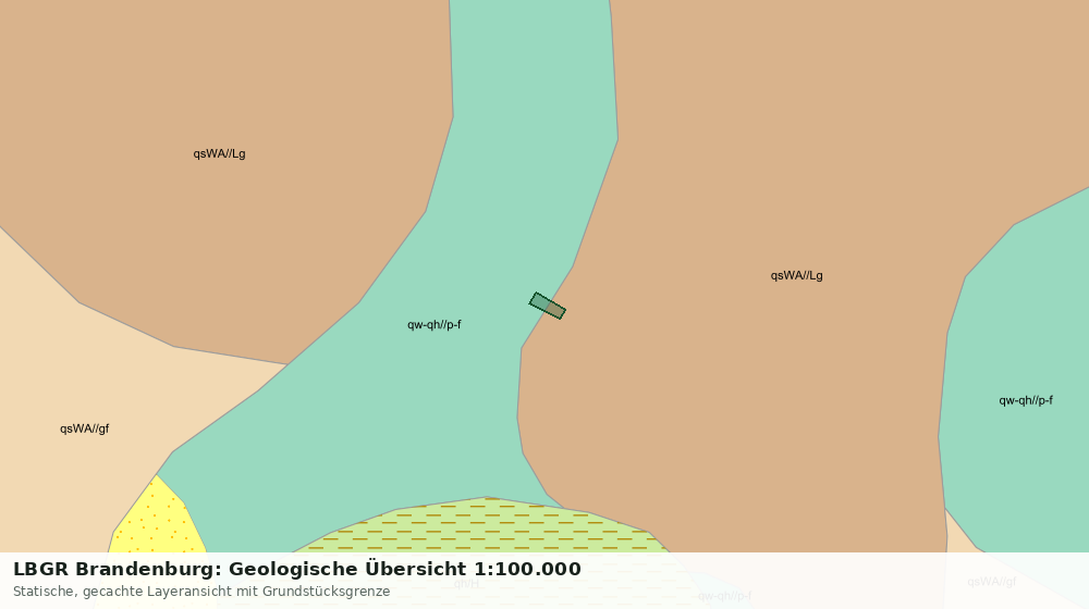 Statische Kartenansicht: LBGR Brandenburg: Geologische Übersicht 1:100.000