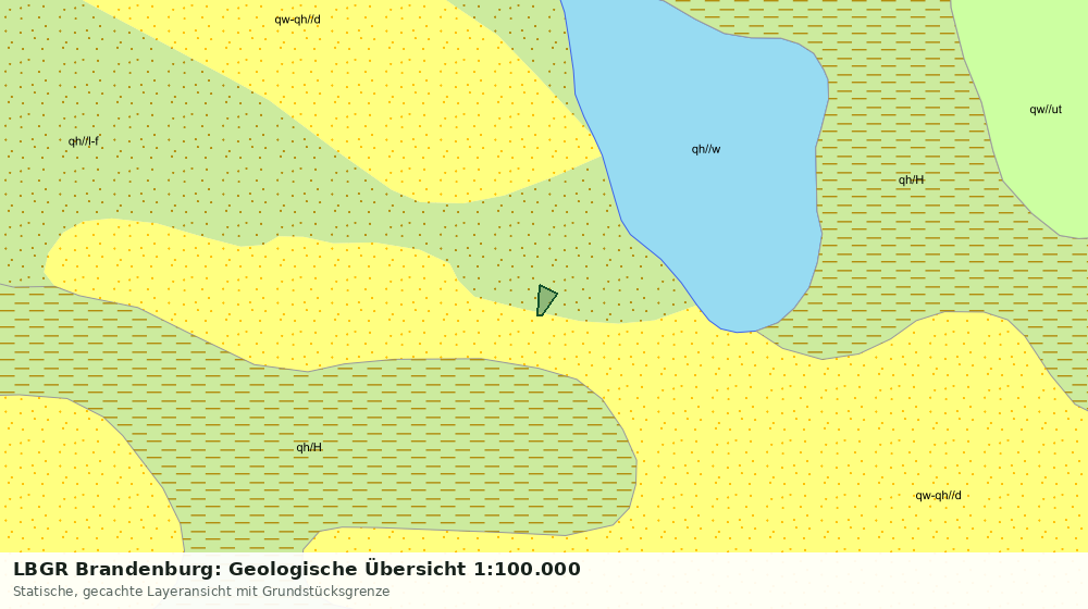 Statische Kartenansicht: LBGR Brandenburg: Geologische Übersicht 1:100.000