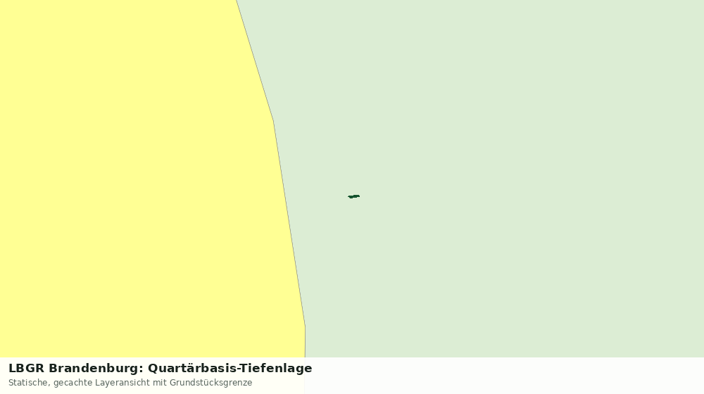 Statische Kartenansicht: LBGR Brandenburg: Quartärbasis-Tiefenlage